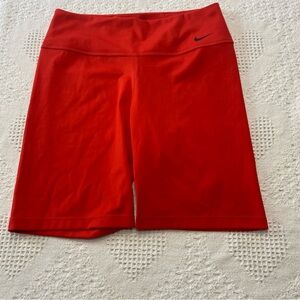 Nike DriFit Red Biker Shorts (M)